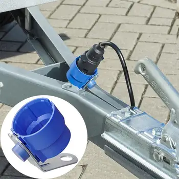 Park deckel anhänger stecker halter für 7 und 13 pin anhänger stecker fixer halterung für anhänger rv lkw