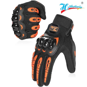 Motorrad schützen Handschuhe Wasserdicht Touchscreen Vollfinger Leder Gelenkschutz Anti-fallen Moto