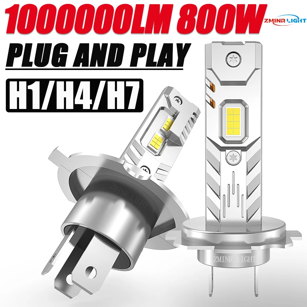 H7 H4 H1 LED-Leuchten für Auto-Scheinwerfer 1.000.000LM Mini Kabellose Autolampe +800% Hellere Scheinwerfer
