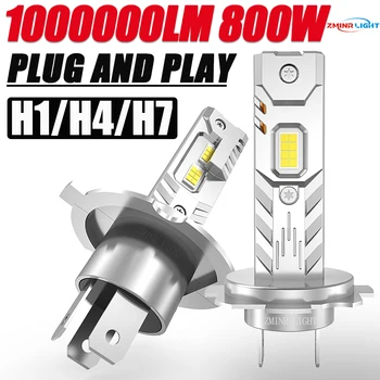 H7 H4 H1 LED-Leuchten für Auto-Scheinwerfer 1.000.000LM Mini Kabellose Autolampe +800% Hellere Scheinwerfer