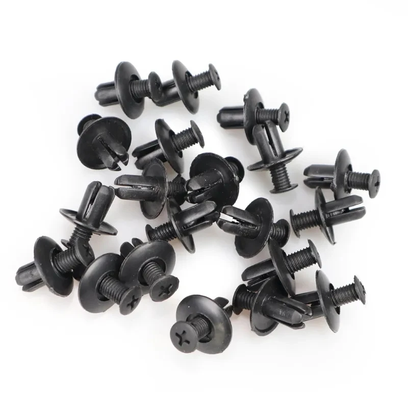 Auto 8mm Loch Kunststoff Nieten Verschluss Push-Clip (50 Stück) – Bild 2