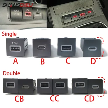 VW Golf 6 MK6 Jetta 5 MK5 Scirocco 2006-2012 Auto USB Ladegerät PD Schnell Ladung QC 3,0 auto Telefon Lade