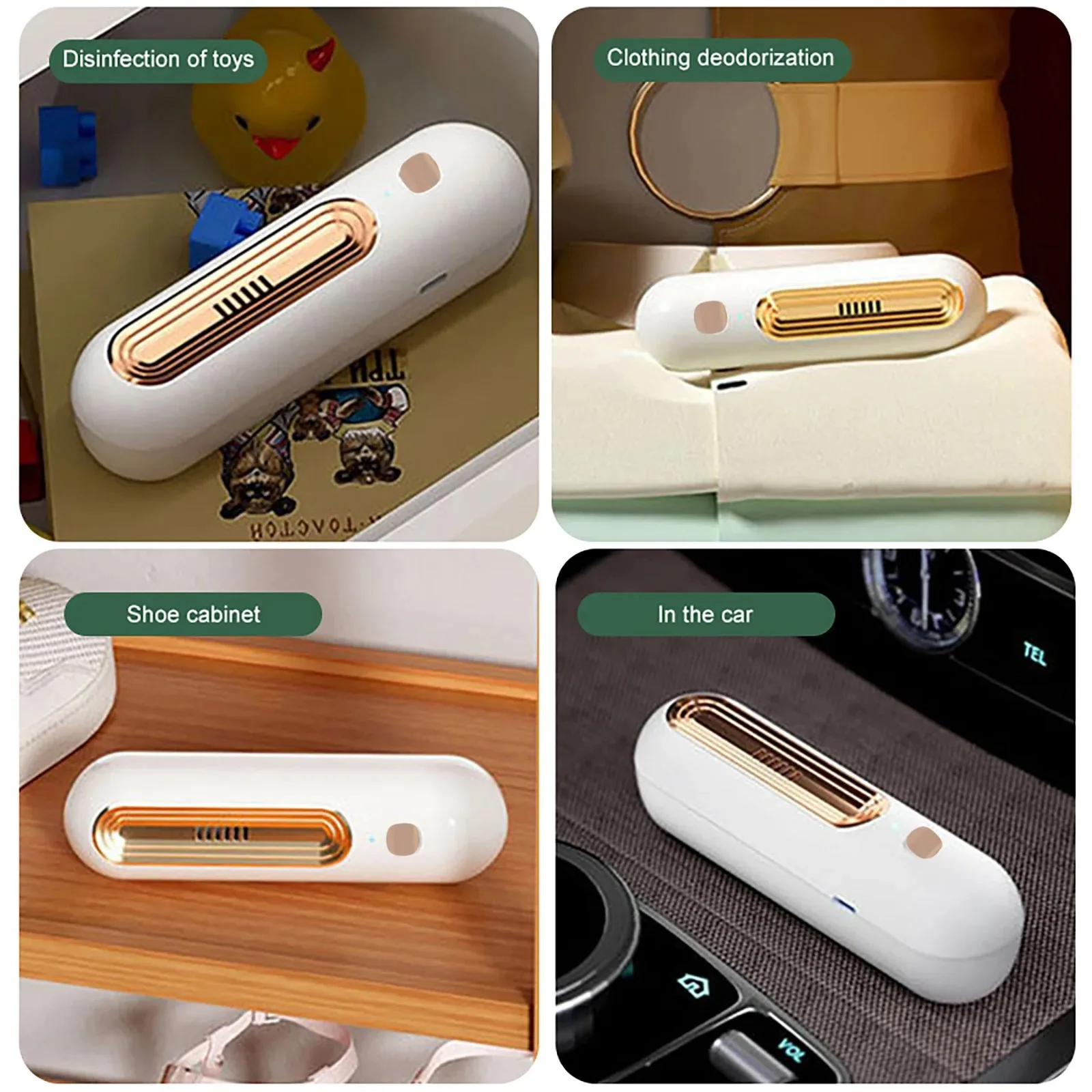 Kühlschrank Deodorant Luftreiniger USB Lade Lebensmittel Regal – Bild 5