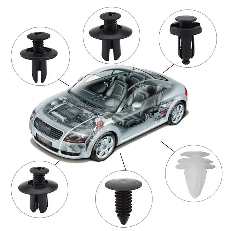 Auto Fastener Clip Kit Fender Niet Clips Auto Körper Push (100 Stück) – Bild 2