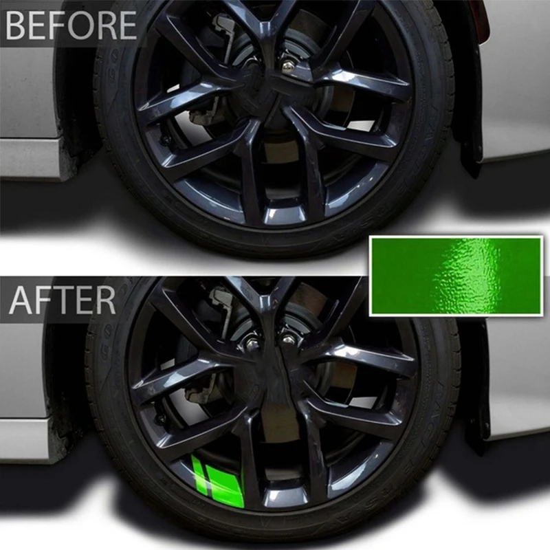 Auto Radnabe reflektierende Aufkleber Auto Rad Felge (6 Stück) – Bild 3
