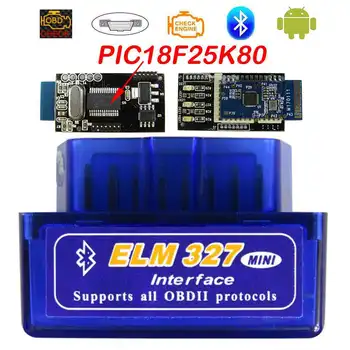 Super Mini Elm327 Bluetooth OBD2 V1.5 Elm 327 V 1.5 OBD 2 Auto-Diagnose-Scanner für Autos Elm-327 OBDII