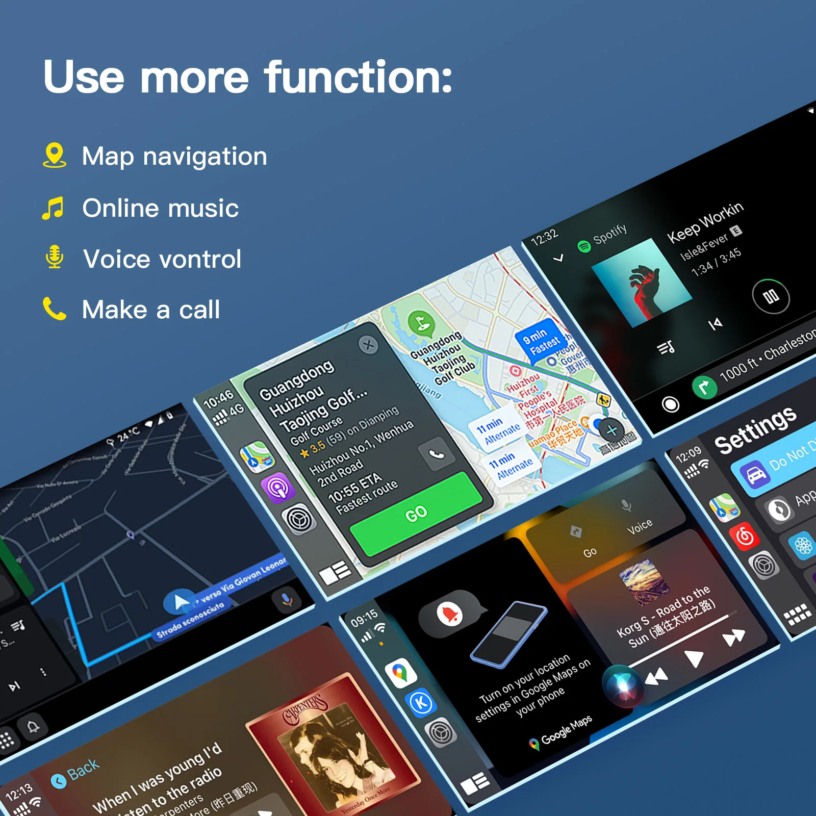 CARABC Drahtloses Carplay Android Auto für Toyota Touch 2 Entune 2.0 – Bild 2