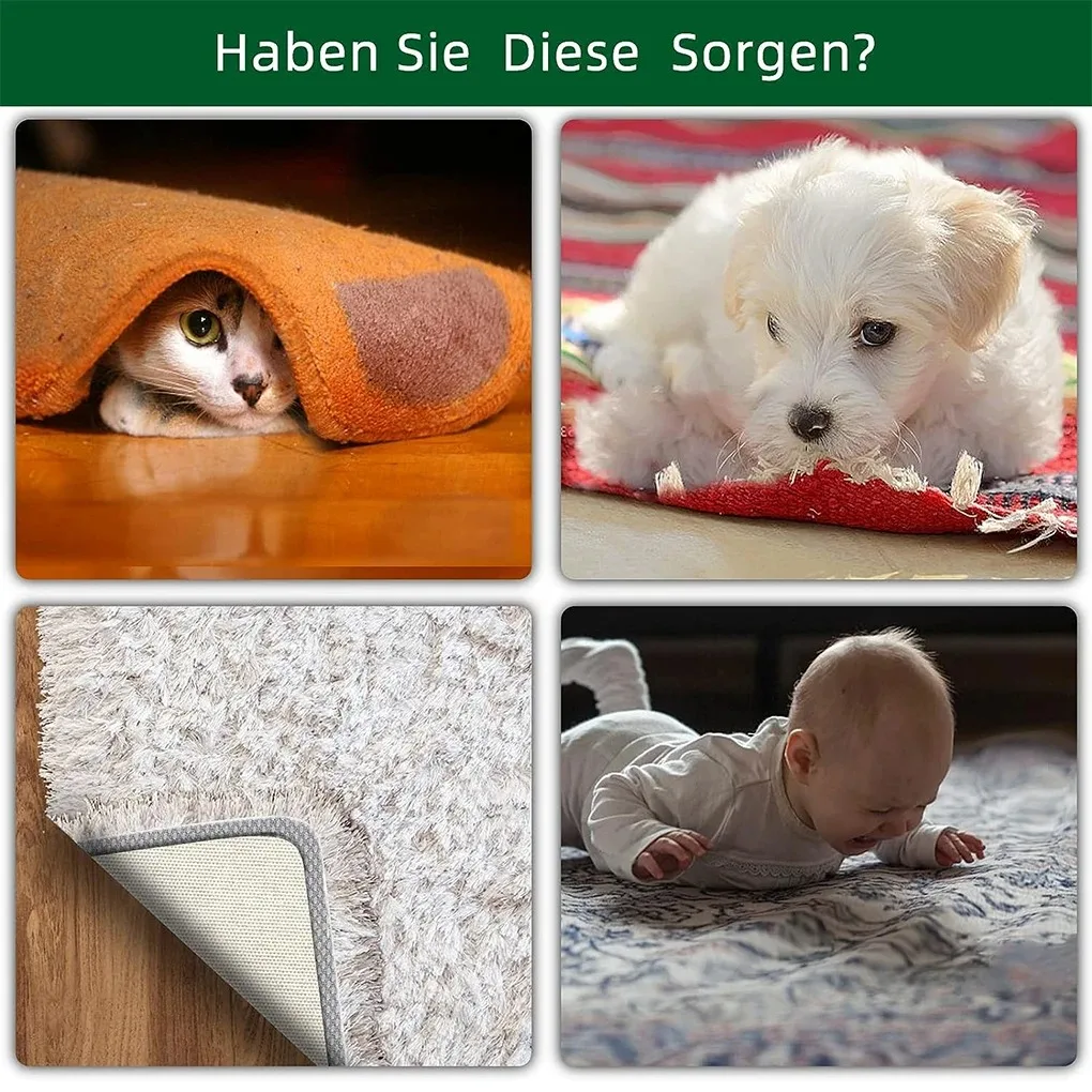Teppich Nicht-slip Aufkleber Wiederverwendbare Wasserdicht (12 Stück) – Bild 3