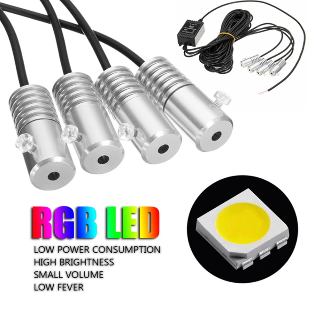 LED Auto Innenraum Umgebungs streifen Lichter RGB Glasfaser Atmosphäre – Bild 2