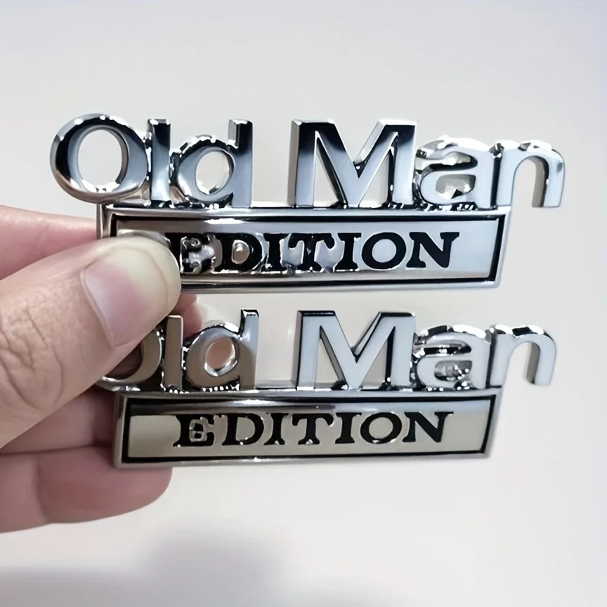 Old Man Edition 3D-Emblem-Aufkleber, Abzeichen, Kotflügel, lustige – Bild 3