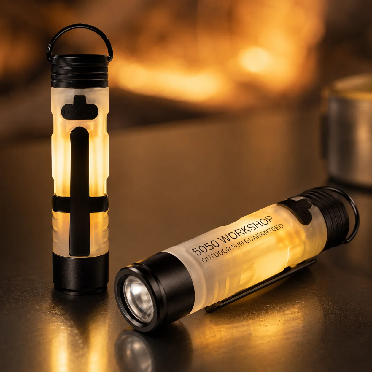 Mini 5050 Wiederaufladbare LED-Taschenlampe Clip-On Hutlicht – Bild 2
