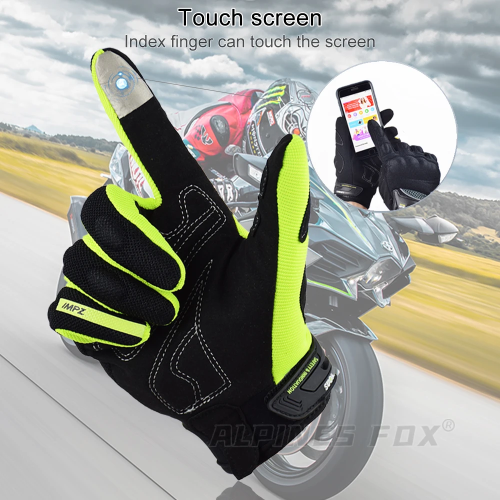 Suomy Motorradhandschuhe Touchscreen Atmungsaktive Guantes Moto – Bild 4