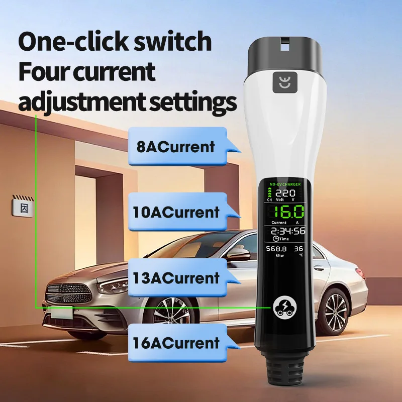 Typ 2 3,5KW 16A Tragbares Elektrofahrzeug-Ladegerät zum Laden – Bild 2