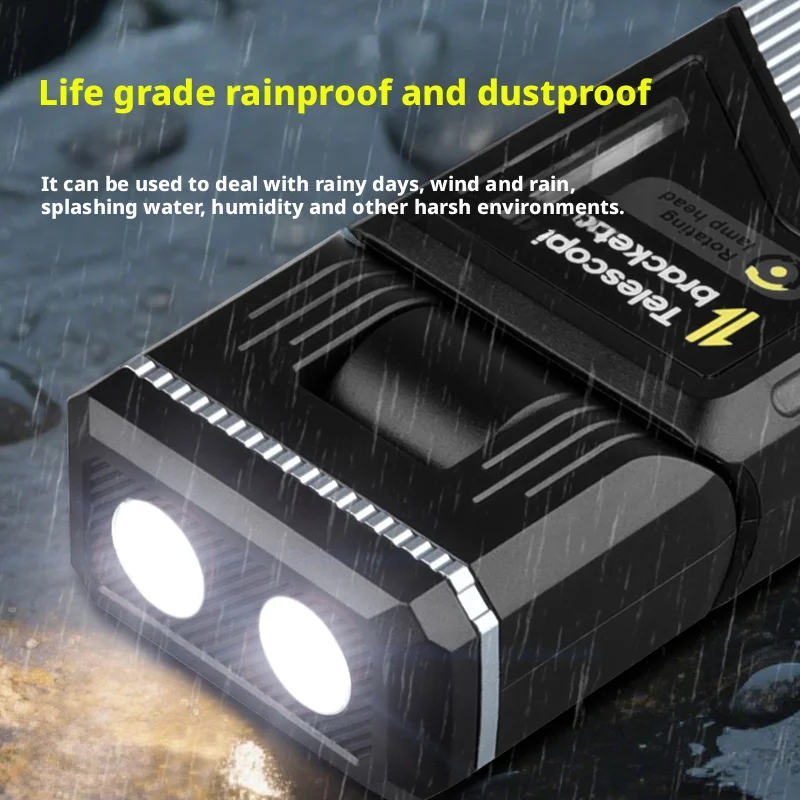 Magnetische LED-Arbeitsleuchte, einziehbar 180° ° Drehbare – Bild 6