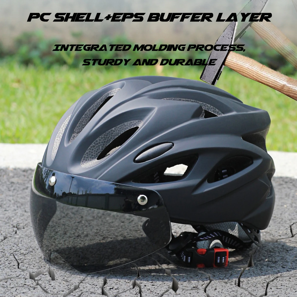 PJT Leichter, atmungsaktiver Fahrradhelm mit magnetischer – Bild 4