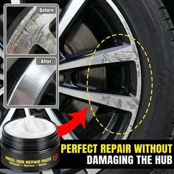 Reparaturpaste für Autofelgenkratzer, Reparaturpaste für Reifenfelgenkratzer - schwarz, weiß, silber