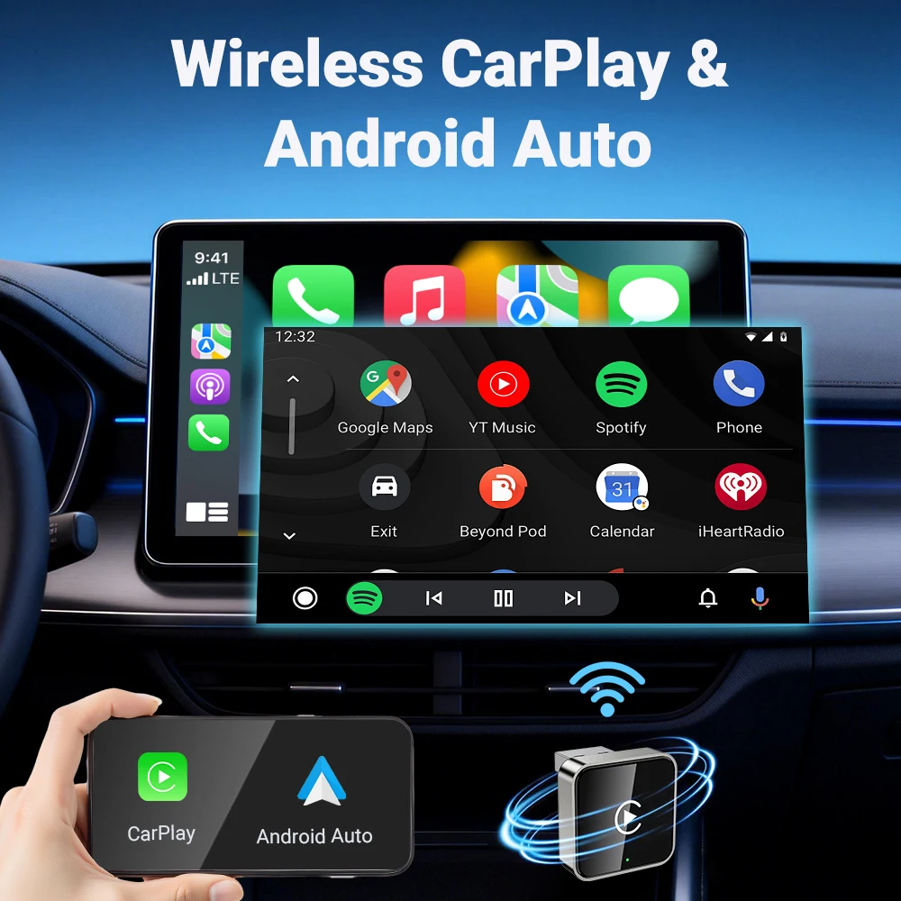 Kabelloser CarPlay Android Auto Adapter USB-Dongle Smart Mini Box – Bild 3