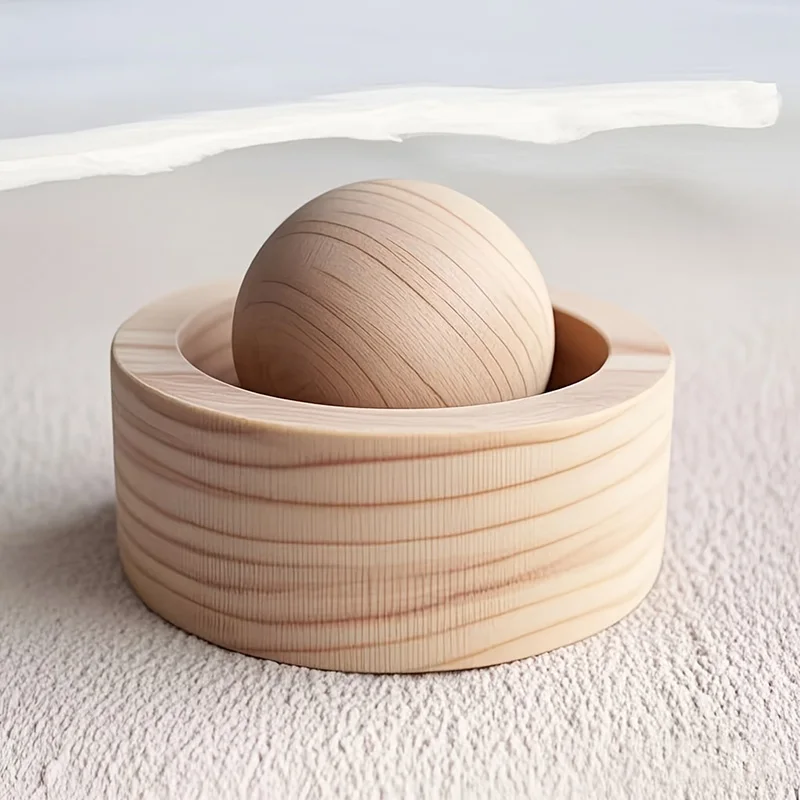 Auto- und Heim-Diffusor für ätherische Öle - aus Holz, niedlicher Mini-Duftdiffusor mit natürlichem Duft