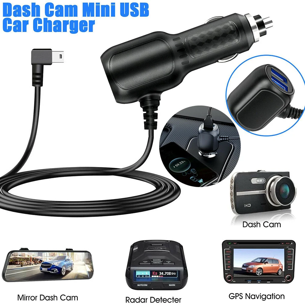 3-typen Ladekabel Dash Cam Auto Ladegerät Mini USB Kabel Micro USB – Bild 2