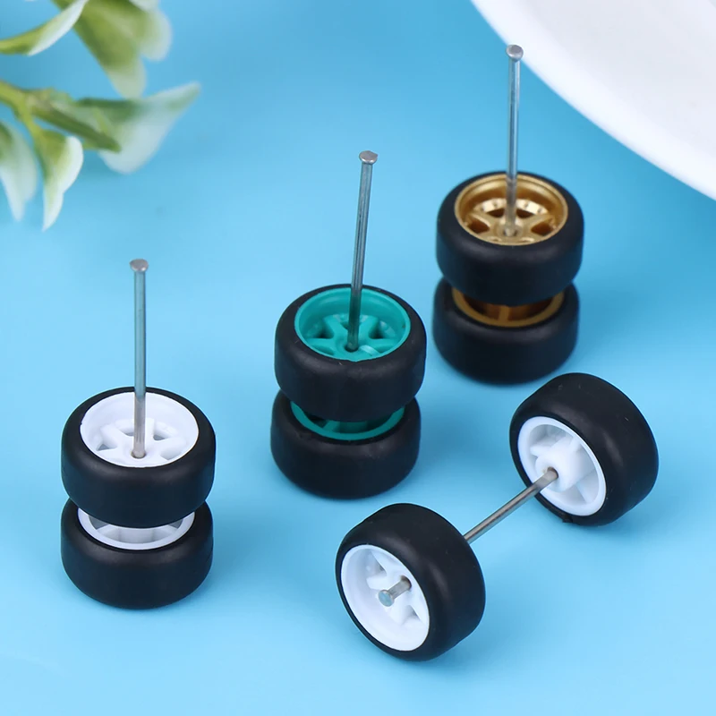 6PCS 1:64 Räder Für Hotwheels Mit Gummi Reifen Modell Auto Geändert – Bild 6