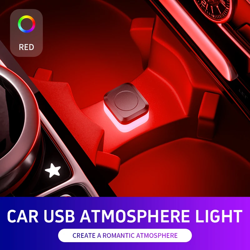 USB Auto Innen Umgebungs Atmosphäre Licht LED Signal Lichter Auto Lesen Lampe Dekorationen Nacht Lichter Innen