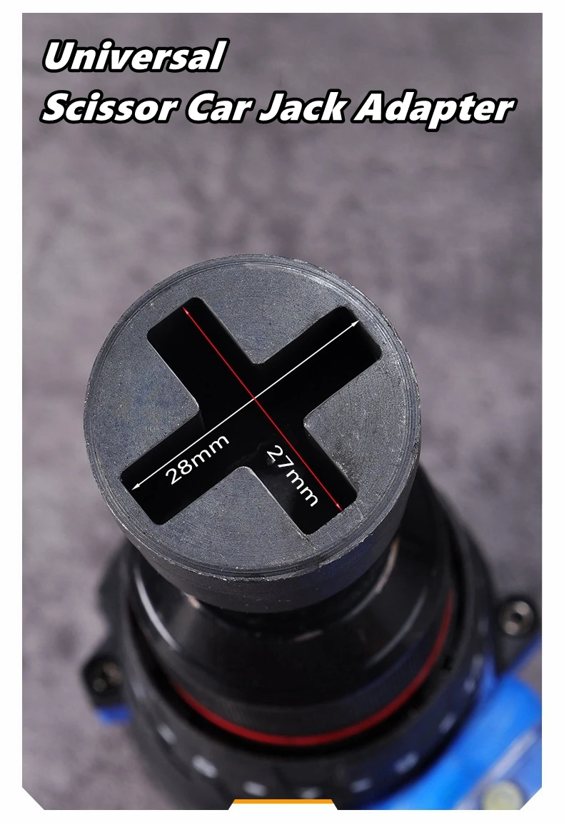 Auto-Wagenheber-Adapter, Buchsen-Konverter für Scheren – Bild 2