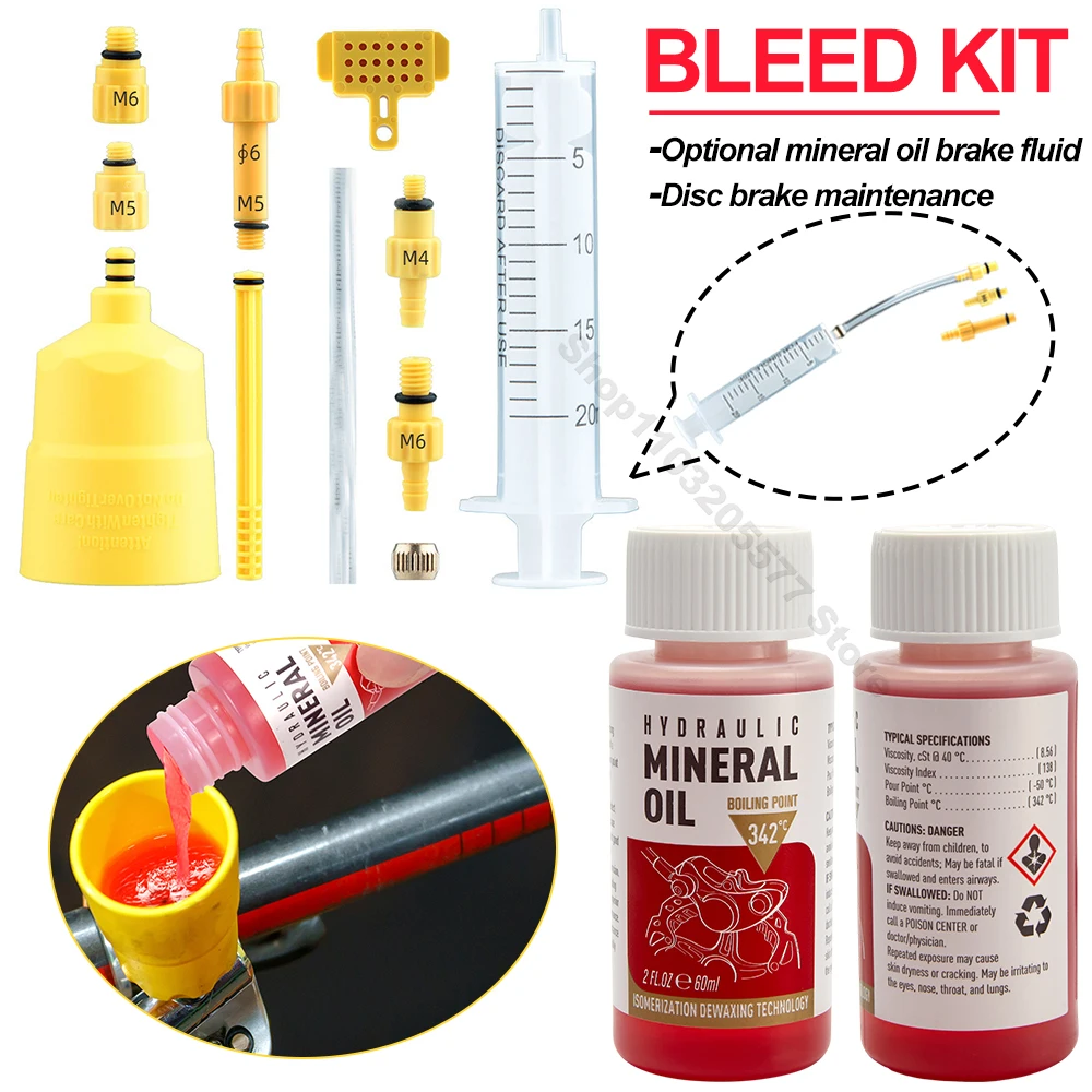 60 ~ 120 ML Fahrrad Bremsöl Entlüftung Kit Werkzeuge Für SHIMANO, TEKTRO, Avid, Serie MTB Rennrad Bremse