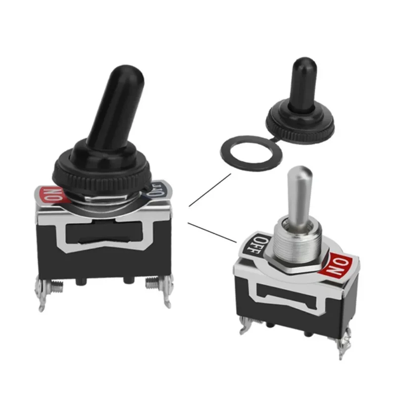 Heavy Duty Auto Boot Rocker Kippschalter 15A 250 V 2Pin SPST (5 Stück) – Bild 5