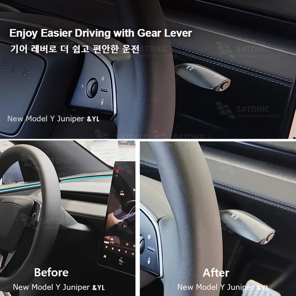 SATONIC V3 Schalthebel für Tesla Neues Model Y Juniper YL OEM-Stil – Bild 5