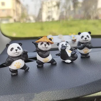 Panda Design Auto Ornamente Auto Center Konsole Ornamente Büro Schreibtisch Ornamente Kleine Auto (4 Stück)