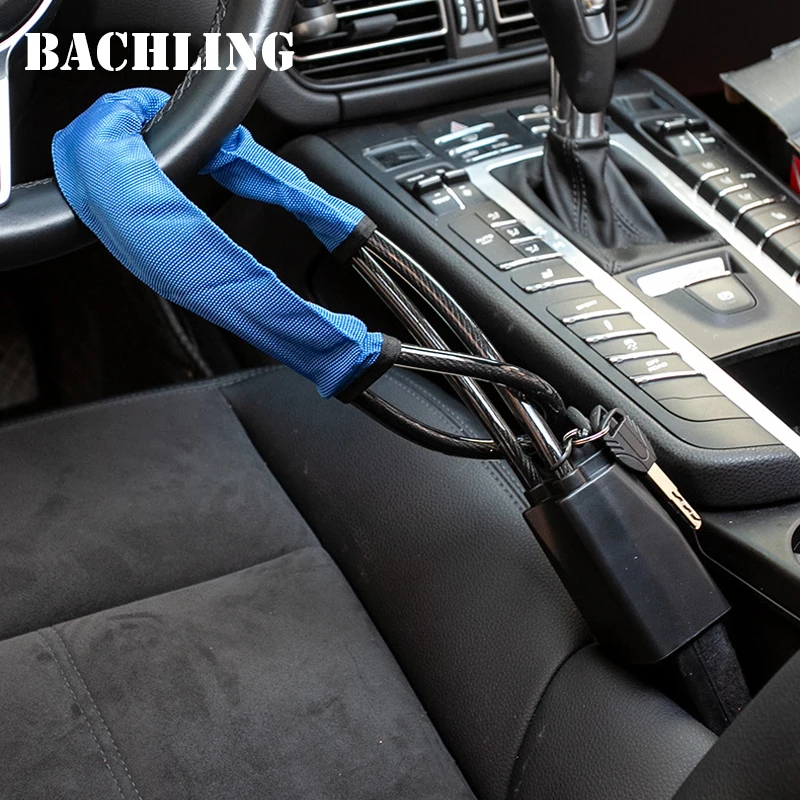 Universelles Auto Lenkrads chloss Sicherheits gurt Diebstahls icherung – Bild 5