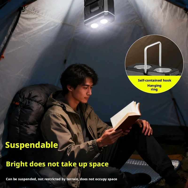Magnetische LED-Arbeitsleuchte, einziehbar 180° ° Drehbare – Bild 4
