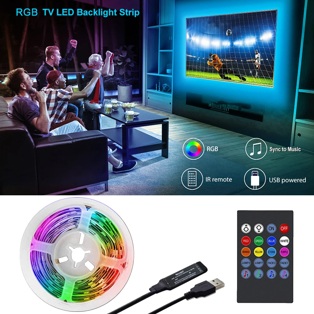 TV-Hintergrundbeleuchtung, Musik-Synchronisierung, USB-betriebenes – Bild 4