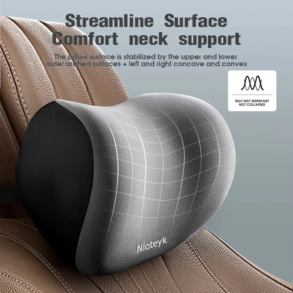 Auto Nacken Kissen Memory Foam Schutz Lenden Zurück Unterstützung – Bild 2