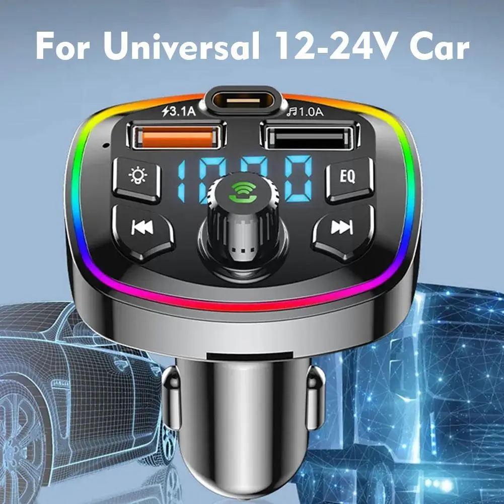 Auto-Freisprecheinrichtung Bluetooth-kompatibel 5,0 FM Sender 2 – Bild 4