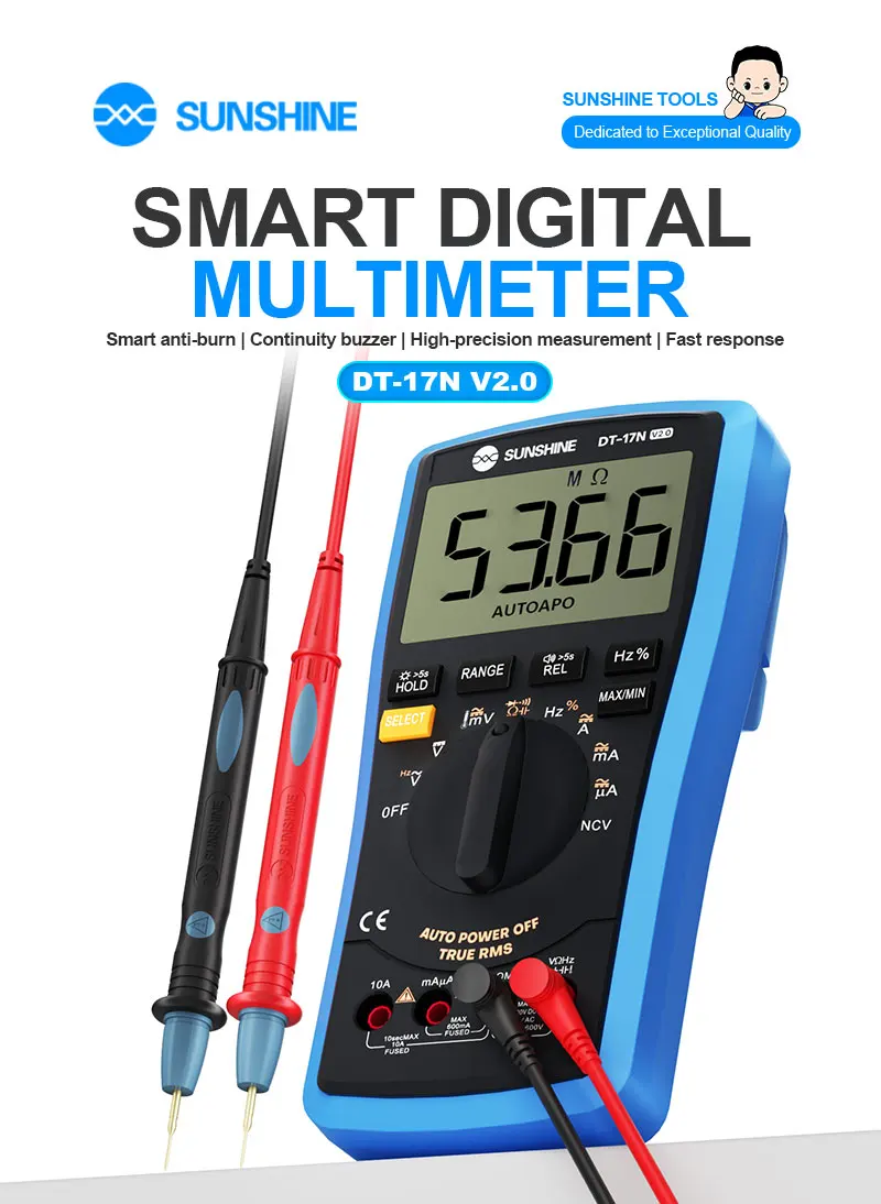 SUNSHINE DT-17N Auto Range LCD-Display Multimeter Digitalmultimeter – Bild 2