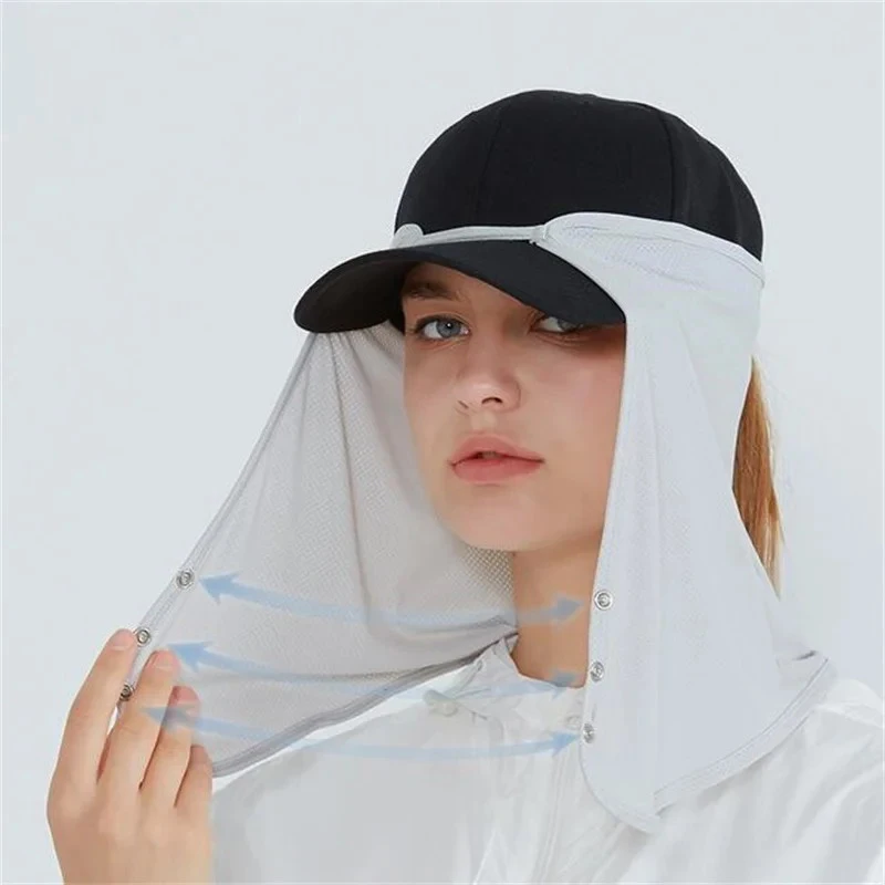 Schnell trocknende Angelkappe, Gesicht, Hals, Sonnenschutz, Masken – Bild 3