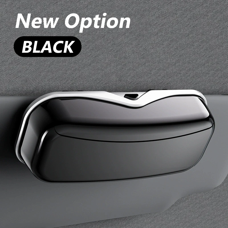 Auto Visier Gläser Fall Premium ABS Beflockung Innere Auto Sonnenbrille Organizer Lagerung Fall Anti-Scratch