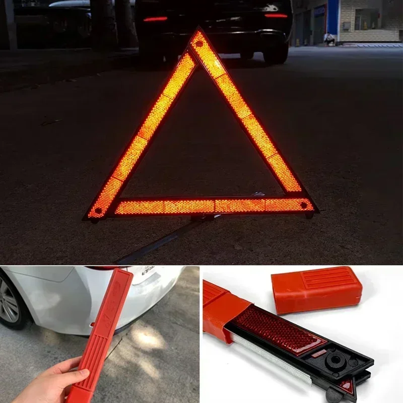 Auto-Warnschild Faltbares Notfall-Warnschild Sicherheits-Warndreieck – Bild 3