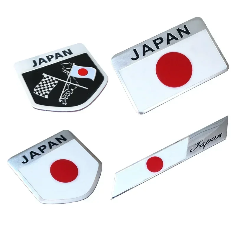 Japan Japanische Flagge Schild Emblem Metall Abzeichen Auto LKW – Bild 2