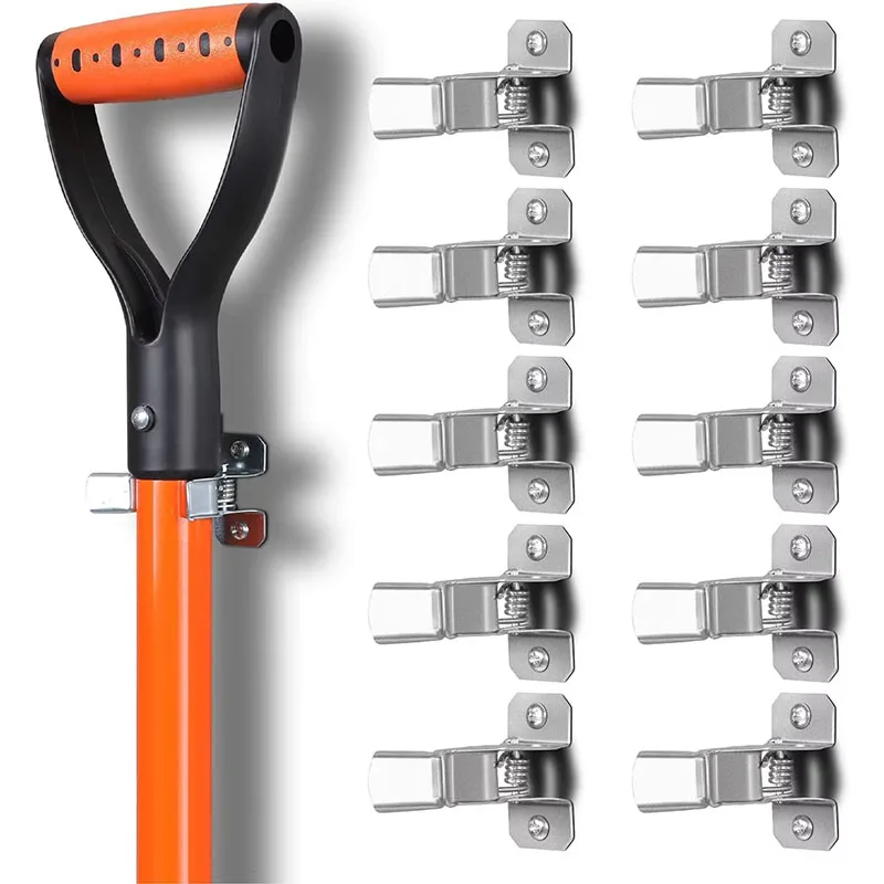 10er-Pack Schaufelhalter Wandmontage Outdoor Garten Werkzeugorganizer für Garage und Schuppen