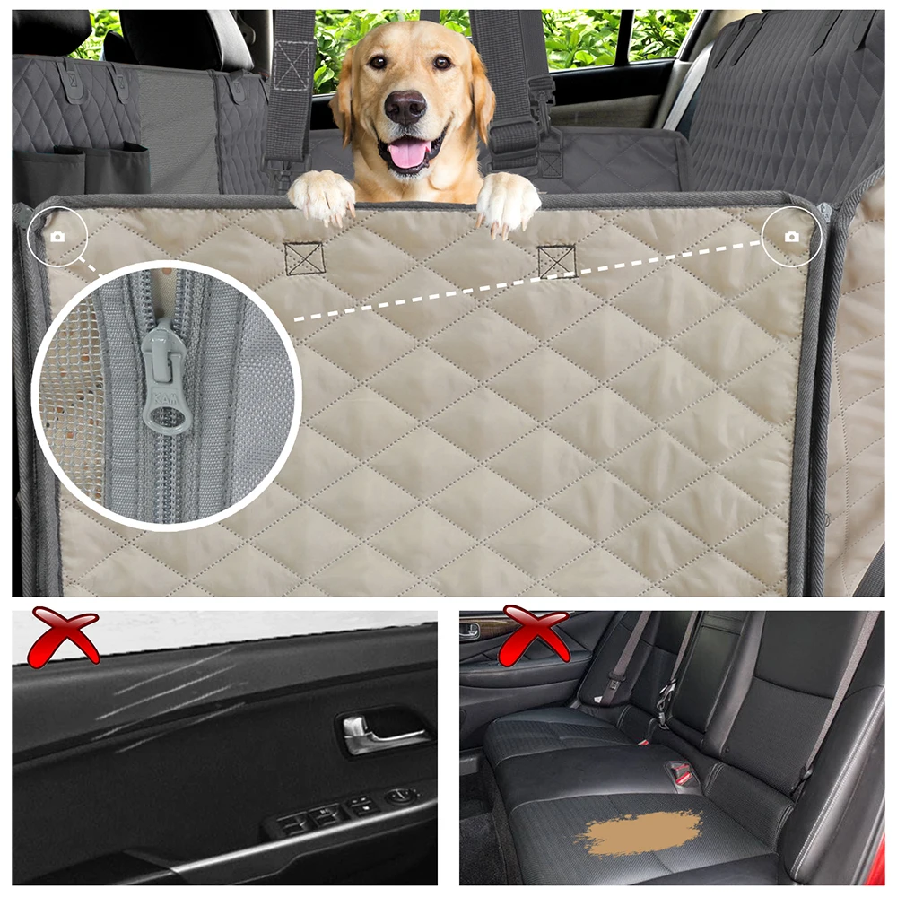 Hundeträger, wasserdicht, hinten und hinten, für Hunde, Autositzbezug – Bild 5