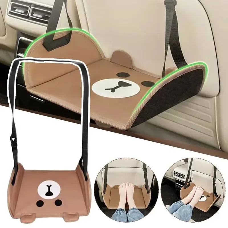 Tragbare Auto-Rücksitz-Fußhängematte - Verstellbare Hänge-Fußstütze – Bild 4