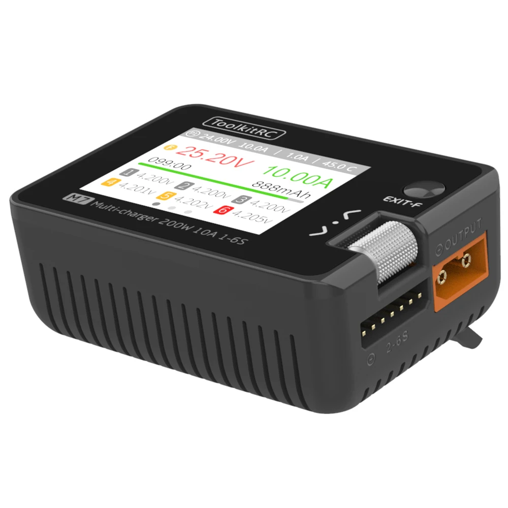 ToolkitRC M7 200W 10A DC Balance Ladegerät Entlader für 1-6S Lipo – Bild 6