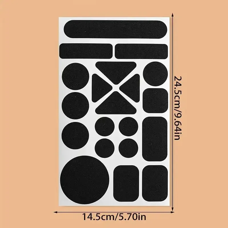 Universelles schwarzes, selbstklebendes Stoffreparaturpflaster (1 Stück) - No-Cut Instant Fix für Daunenjacken