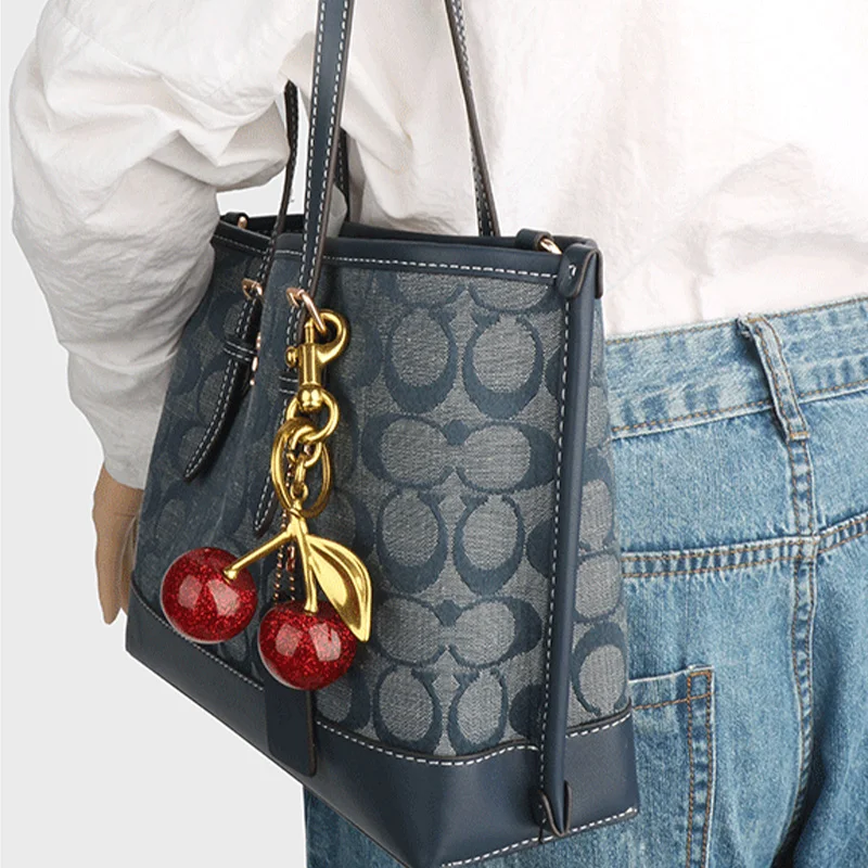 Kirsch-Charm-Handtaschen-Anhänger-Schlüsselanhänger für Damen – Bild 5