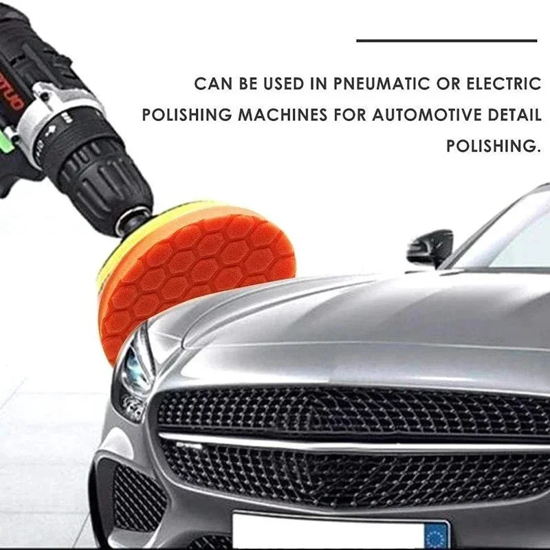 Auto-Detailing-Polierset: Selbstklebende Polierscheiben (5 Stück) – Bild 4