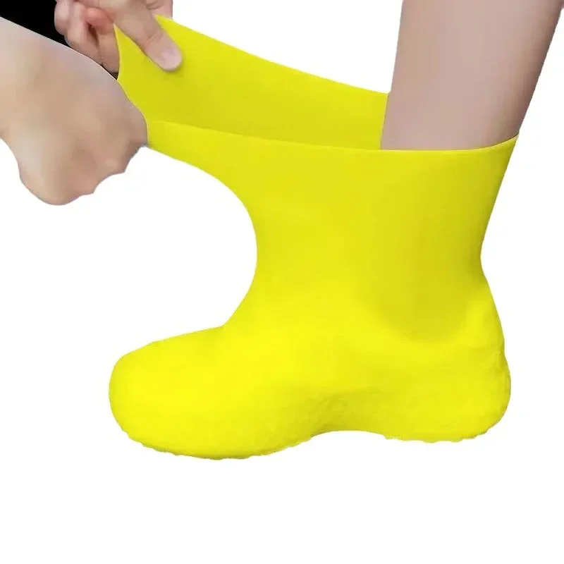 1 Paar wasserdichte Silikon-Überschuhe, lippenbeständige – Bild 2