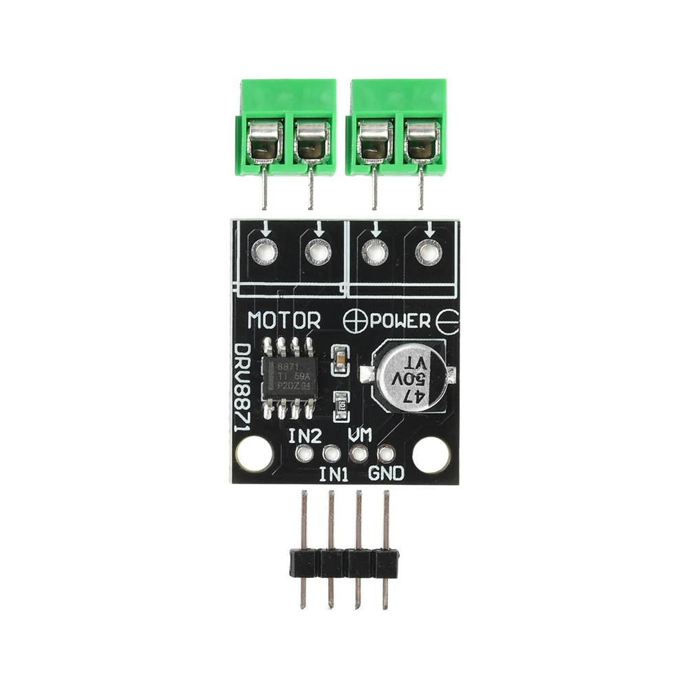 DRV8871 DC 6,5-45 V H-Brücke Motortreibermodul 3,6 A gebürstete Gleichstrommotorsteuerung PWM 10 A sinkende