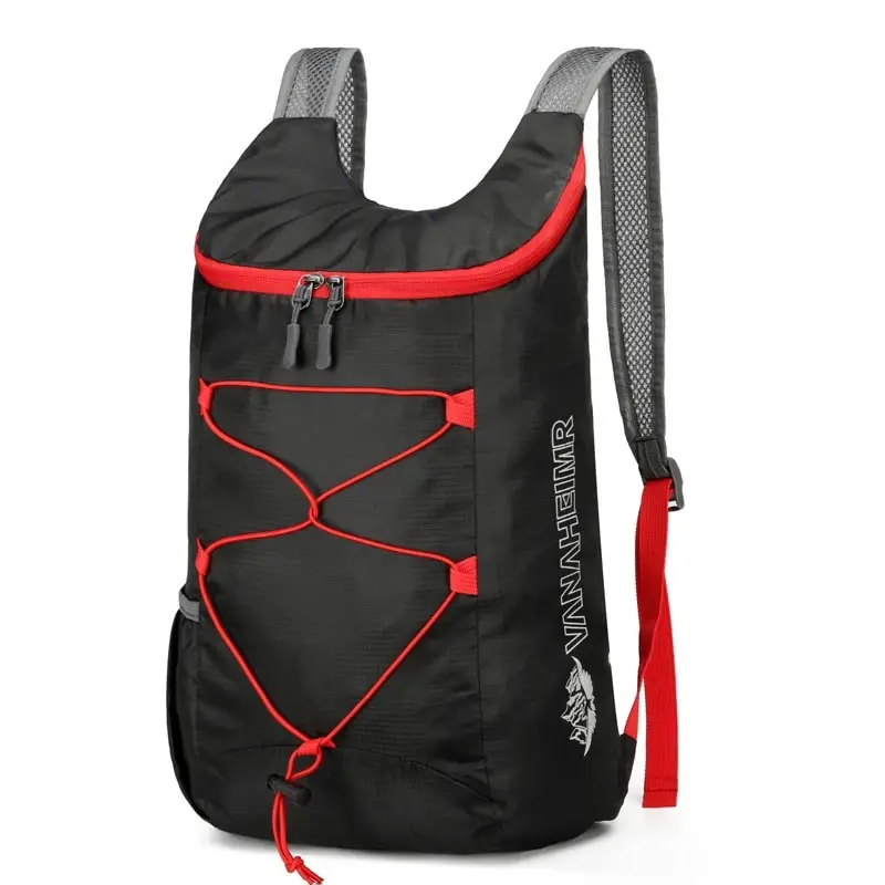 Multifunktionaler Outdoor-Klapprucksack mit hoher Dichte, leichte, wasserdichte Sporttasche aus Nylongewebe